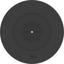 Turntable Platter Mat Black Rubber Silicone Design for Universal to All LP Vinyl
