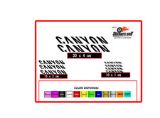 Kit adesivi CANYON 9 pezzi bici stickers bike disponibili vari colori