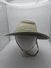 Tilley Airflo Hat Sun Fitted Mens 7 Khaki Wide Brim Safari Vent Mesh LTM6 UV