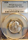 1930 Silver Mercury Dime 10c PCGS CLEANED-UNCIRCULATED DETAILS