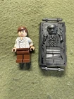 LEGO Star Wars Han Solo Minifigure 8097 Slave I White Shirt Smirk Smile Genuine