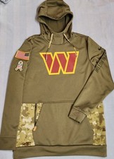 Washington Commanders Salute to Service Hoodie Olive Green Men  s Size Small