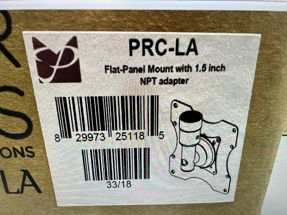 Premier Mounts PRC-LA - Flat-Panel Mount with 1.5 in. NPT adapter -NIB - Image 2 of 4
