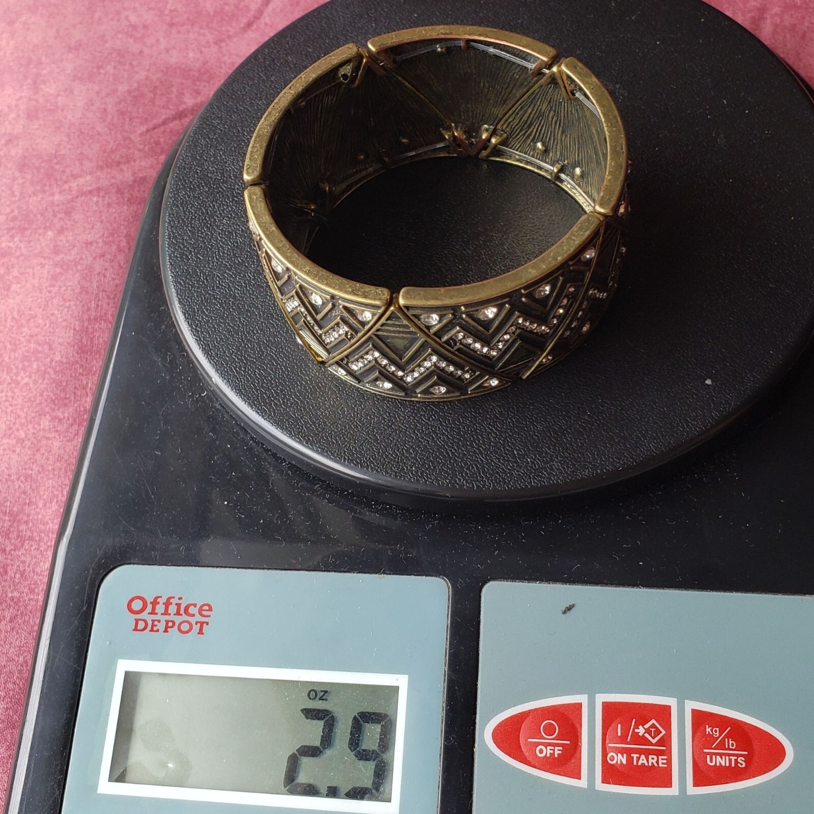 Tribal Geometric Triangle Pattern Rhinestone Stre… - image 9