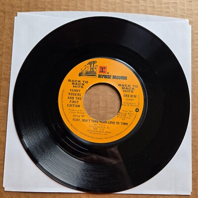 KENNY ROGERS Ruby Don't Take Your Love To Town/Reuben James 45 7'' Record Vinyl