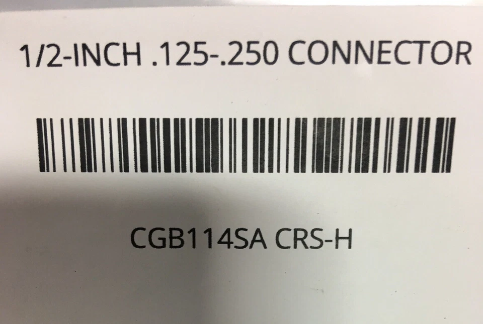 CGB114SA CROUSE HINDS 1/2-INCH .125-.250 CONNECTOR - Image 4 of 4