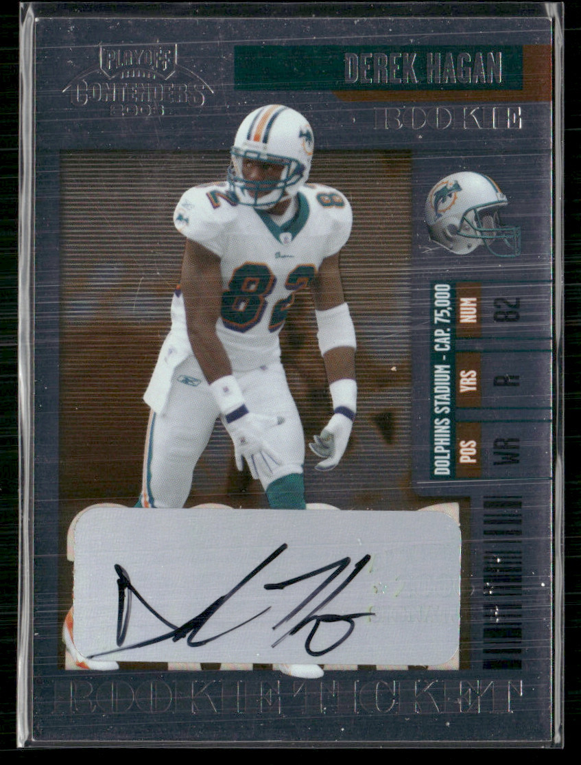 Derek Hagan 2006 Contenders Rookie Ticket Auto