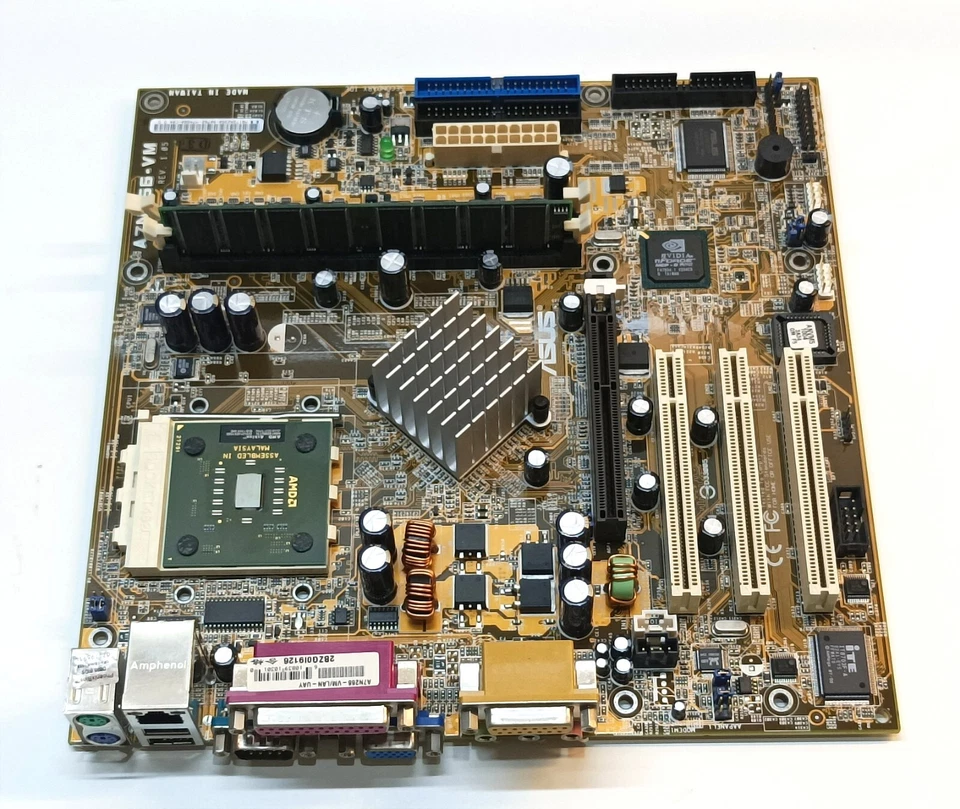 ASUS A7N266-VM REV. 1.05, AMD ATHLON XP 1800+, DDR RAM 256 MB, #AA2 - Immagine 2 di 4