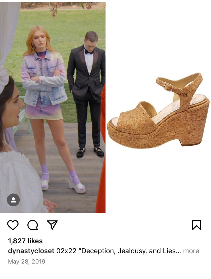 CHANEL 03C COCO マークリボン付 ベージュBICOLOR ミュール CHANEL 23C Tweed Interlocking CC Cork Wedges Platform