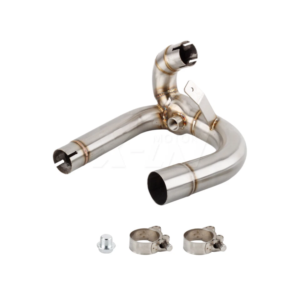 For Ducati Hypermotard 1100 EVO 10-12 Motorcycle Exhaust Muffler Mid Link Pipe Foto 4 de 4