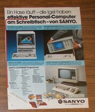 Rare Advertising SANYO MBC 555 MBC 775 MBC 4050 Personal Computer 1985