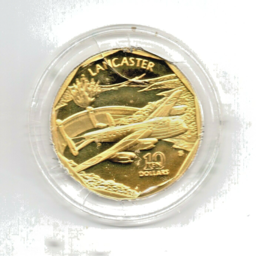 1991 Marshall Islands "Avro Lancaster" $10 Coin - Picture 1 of 2