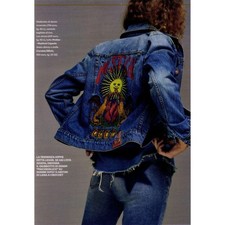 Mother The Pocket Bruiser Embroidery Denim Jacket In Good Luck Size Xs