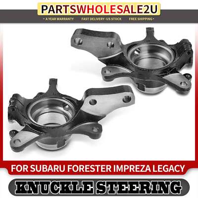 2x Front LH &RH Steering Knuckle for Subaru Forester Impreza Legacy Outback Baja