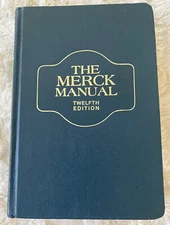 The Merck Manual Twelfth Edition 1972 Book Vintage Medical Manual Diagnosis