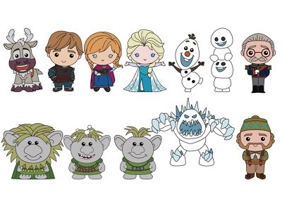 3D Figural Foam Bag Clip Frozen 10 Year Anniversary  Pack