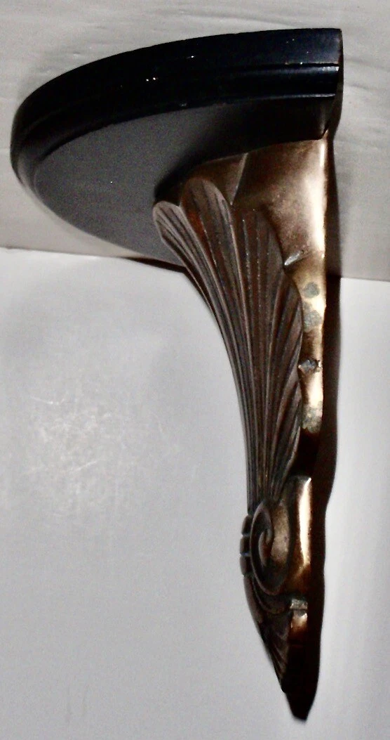 Brass top shell sconce