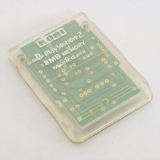 PS2 Memory Card 8MB HORI Clear Playstation 2 Made in Japan 15127