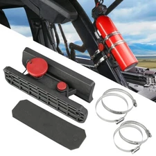 UTV Fire Extinguisher Mount Holder Quick Release Roll Bar with 4 Fixing Clips