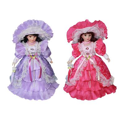 Porzellan schöne Frau 40 cm Keramik Puppe für Ornament Dekoration Geburtstag
