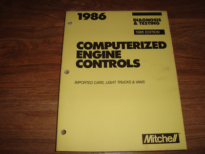 Mitchell 1986 Edition Computerized Engine Controls Diagnosis & Testing Manual