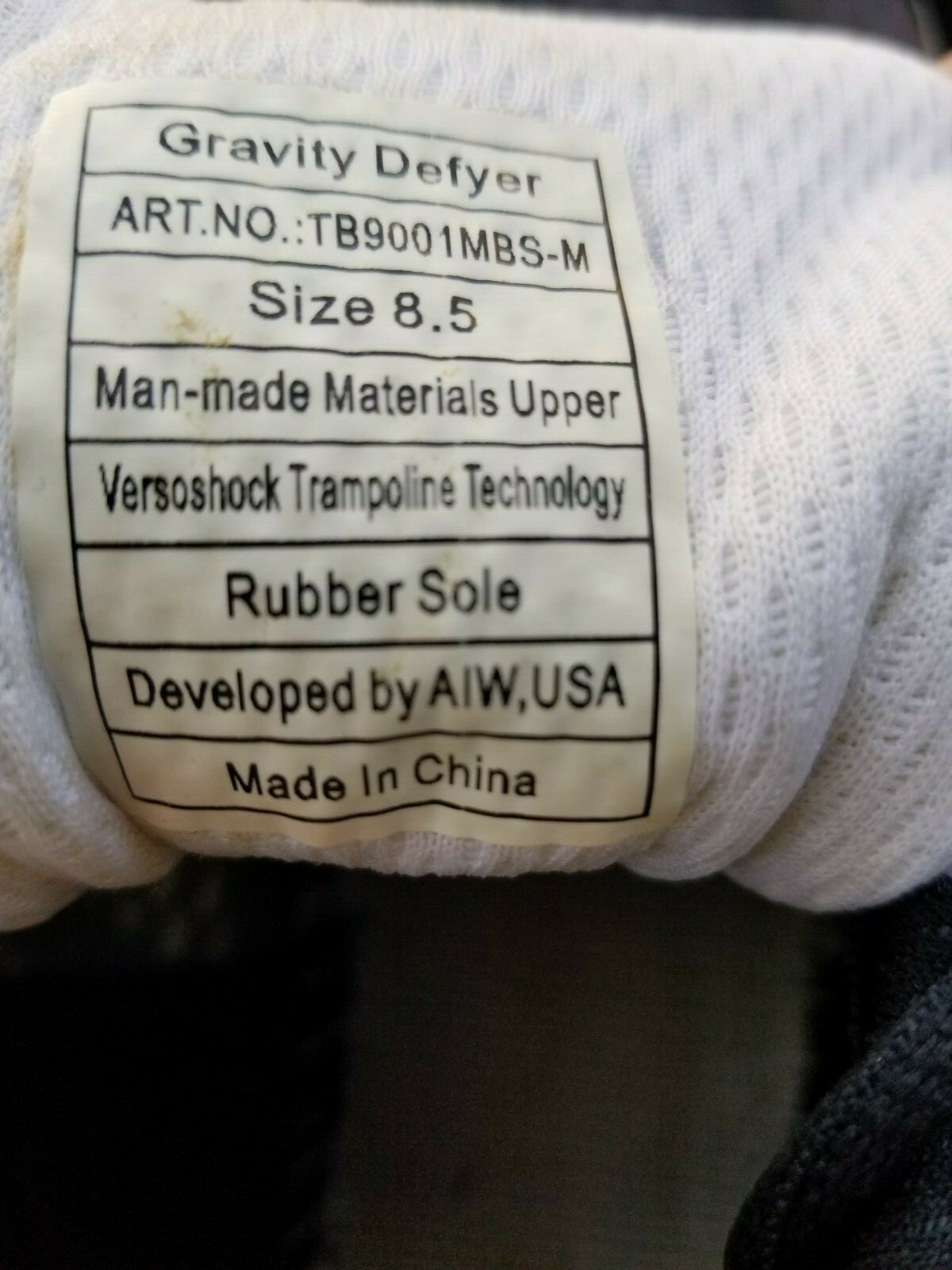 SAOLA Gravity Defyer Mens 8.5 Sneakers Walking Shoes