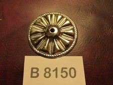  8150 ROUND CONCHO 6 pcs NICKEL PLATED CENTER HOLE  NEW  Leather belts