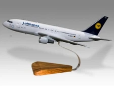 Boeing 767-300 Lufthansa Desk Wood Airplane New Model Small Scale 1/150