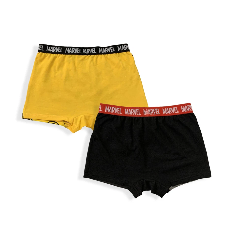 Set 2 Boxer Marvel Avengers ufficiale bambino shorties mutandine intimo 5963 - Immagine 3 di 3