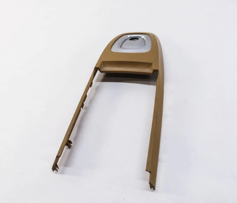 2010 PORSCHE CAYMAN (987) FRONT CENTER CONSOLE SHIFTER TRIM (BEIGE) - Image 3 of 4