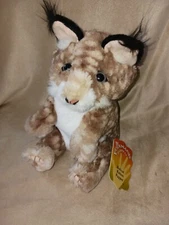 Folkmanis Bobcat Kitten Plush Hand Puppet - Approx 10" - NEW WITH TAGS