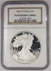 2006-W Proof American Silver Eagle graded PF 69 Ultra Cameo by NGC