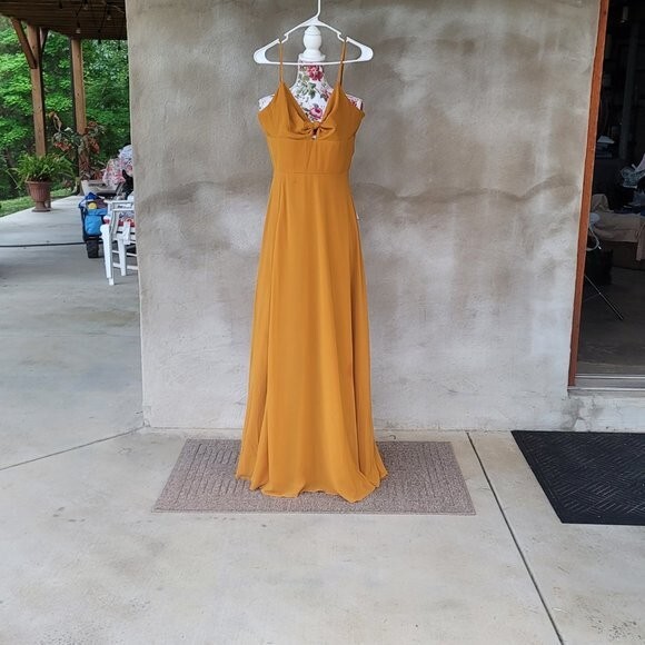 Dress the Population Dress NWT Mustard Yellow Gown Formal | eBay