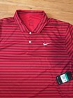 Mens Nike Golf Polo Red XL Brand New Stripes Drifit $50+ — photo 3