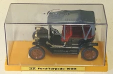 Ziss Euro Modell Ford Torpedo 1908 Diecast Black With Case Made In Germany