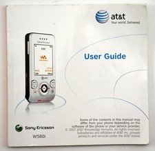 Sony Ericsson W580i Black And Orange, Manual User Guide 2007