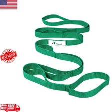 Abiarst Stretching Strap Yoga Strap for Physical Therapy, 10 Loops Yoga Strap...