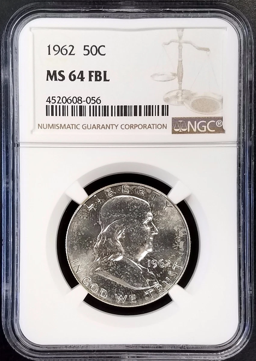 1962 Grade MS 64 Franklin Half Dollars (1948-1963) for sale | eBay