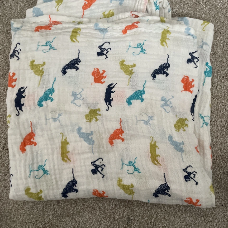 Juego de 4 mantas para bebé Aden & Anais Disney Jungle Book Foto 3 de 4