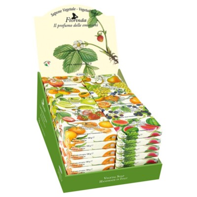 Florinda Collection No.1 Fruits Vegetal Soap Bar Set 100g 3.5oz 70 pcs