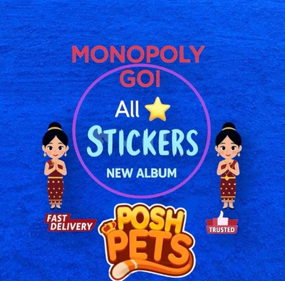 #ad Monopoly Stickers Go⭐1 6 STARS ALL Sticker CHEAPEST 📦24 7 $0.99