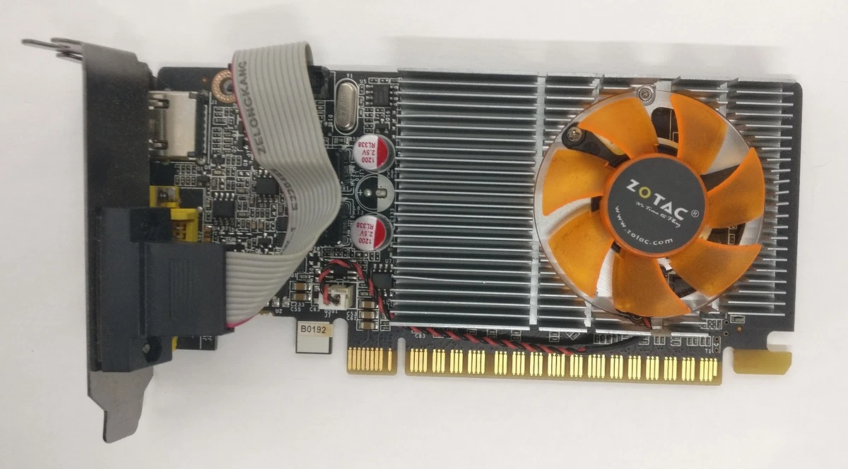 VBESTLIFE Scheda Grafica GT610 da 1 GB, DDR3, 64 Bit, PCI Express 2.0 X16, 810/1800 MHz, Scheda Video per Giochi con Porte HDMI, VGA e DVI