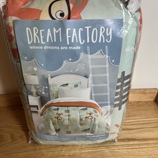 Dream Factory Kids 5-Piece Complete Comforter Set Woodland Twin Fox