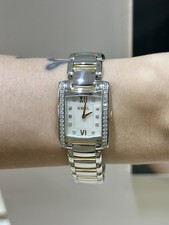 Ebel Brasilia Two Tone 18K Yellow Gold Stainless Steel MOP Diamond Dial Watch