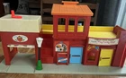 Vintage 1973 Fisher Price Little People Play Family Village Main Street Town