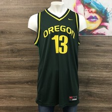 VINTAGE Nike Y2K Oregon Ducks Basketball Jersey Mens XXL Green Yellow NCAA