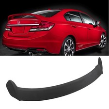Rear Spoiler Wing For 2013-2015 Honda Civic 4 Door Sedan Si Matte Black Rear Spoiler Wing For 2013-2015 Honda Civic 4 Door Sedan Si Matte Black