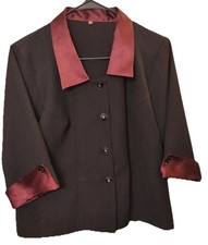 2PC SET Med Large 8/10 Vintage matching purple Skirt and Blazer. No tags
