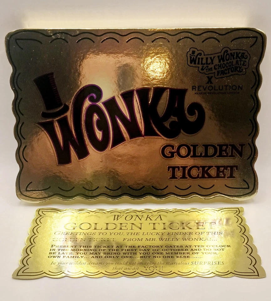 Revolution x Willy Wonka Golden Ticket Eyeshadow Palette - Image 3 of 4