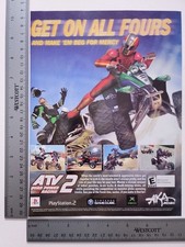 Atv Quad Power Racing 2 Authentic Print Advertisement / Game Poster Art